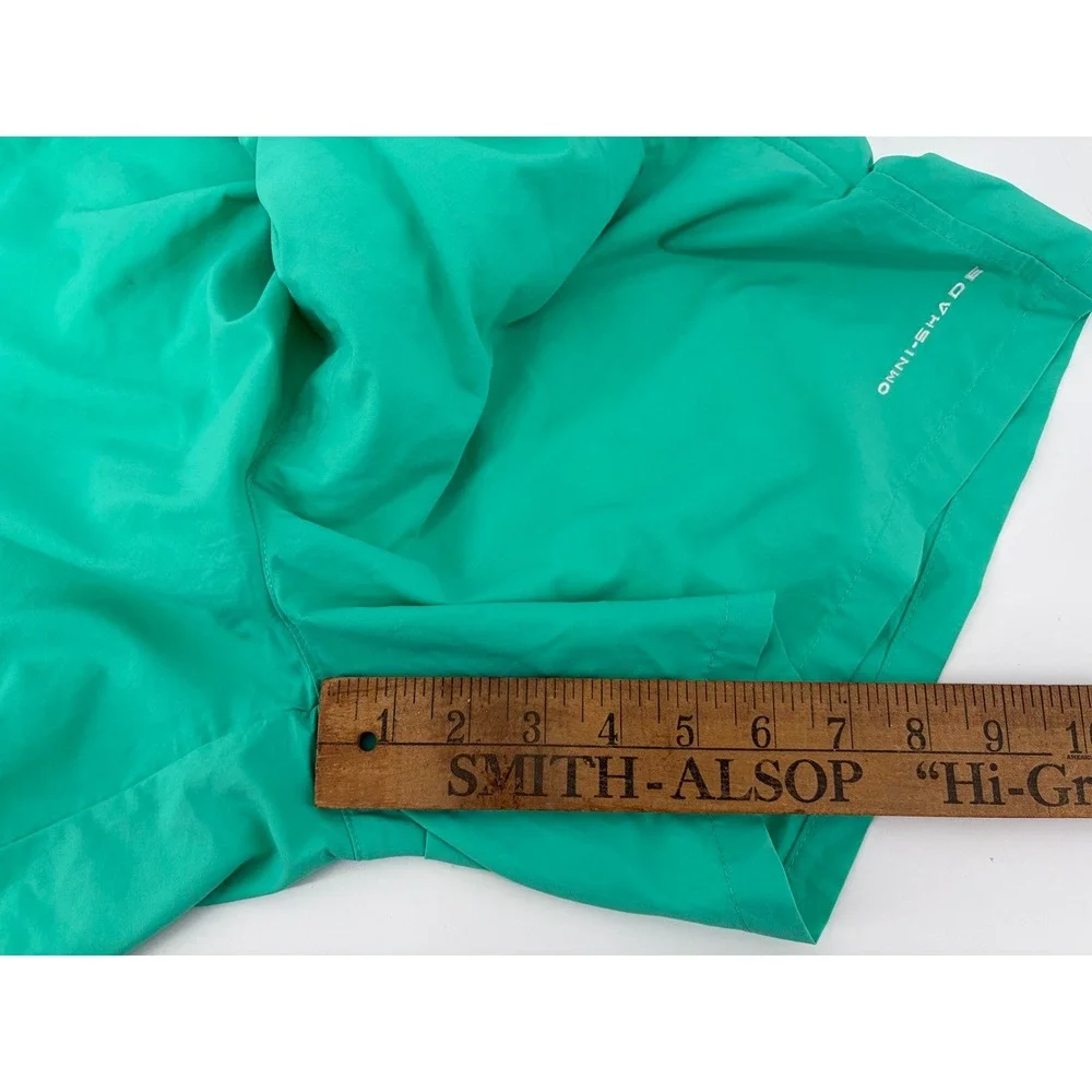 Columbia PFG Omni Shade Shorts, Teal Nylon Fishing, Mens Size 6(M), Pre-Owned